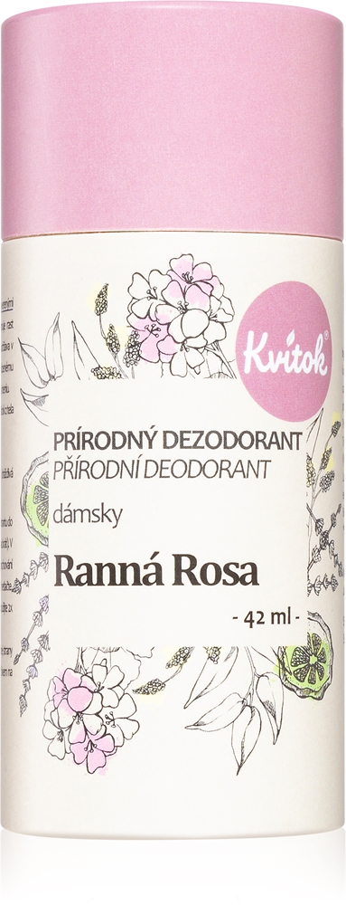 

Дезодорирующий крем «Утренняя роса» для чувствительной кожи Kvitok, 42 мл