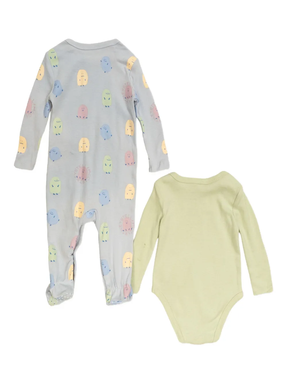 Пижамы с принтом монстров (набор из двух) Stella McCartney Kids, серый — фото 2