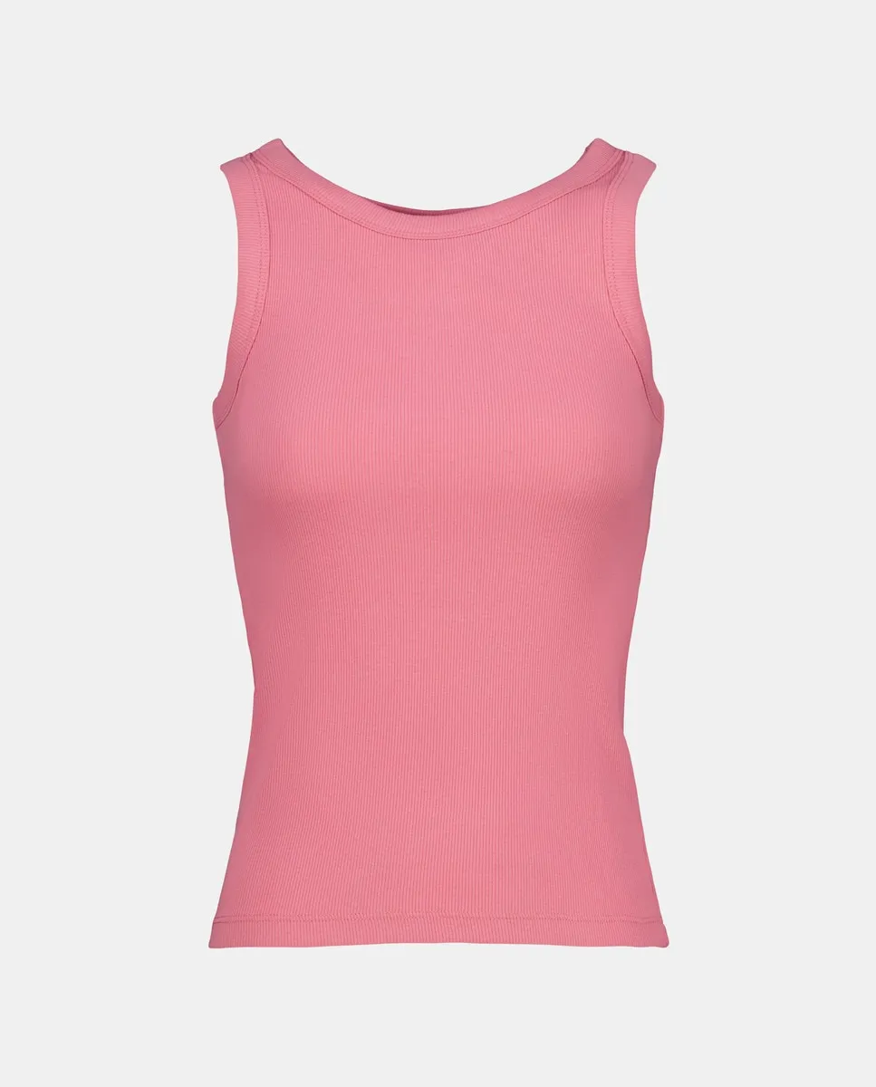 

Женский топ с ребристыми бретелями Easy Wear, коралловый