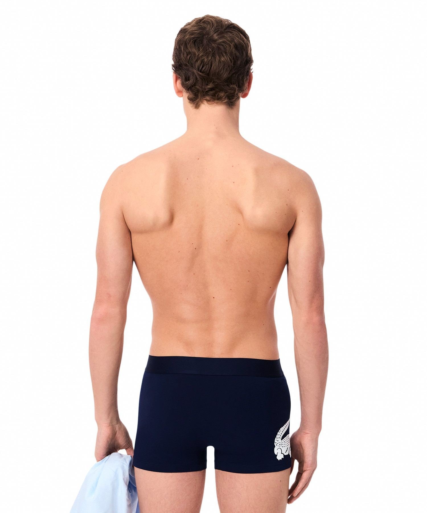 Комплект из 3 трусов-боксеров из эластичного хлопка LACOSTE, Navy — фото 4
