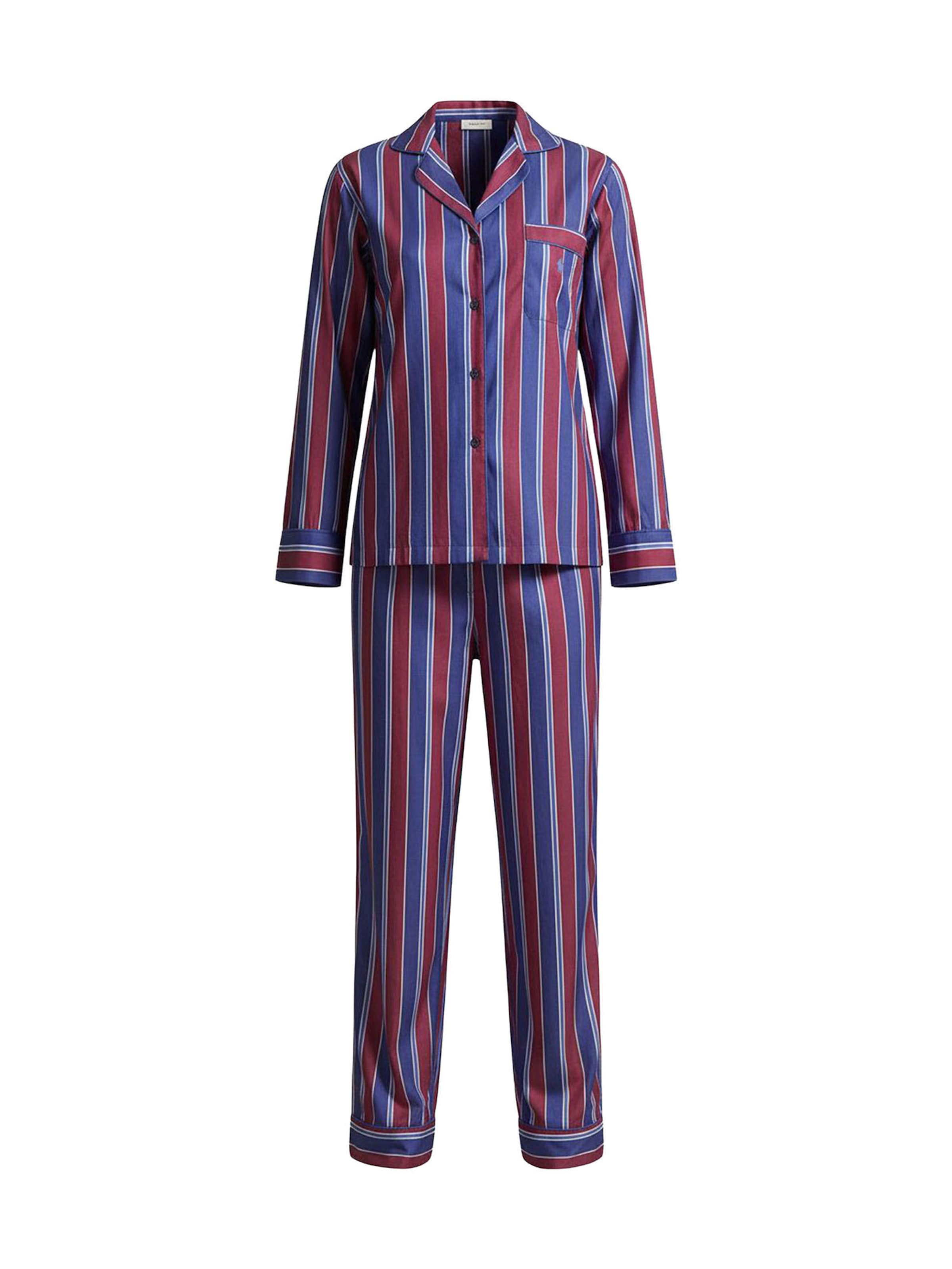 

Polo Ralph Lauren Пижама 'Cricket Stripe' в фиолетовом и красном цвете