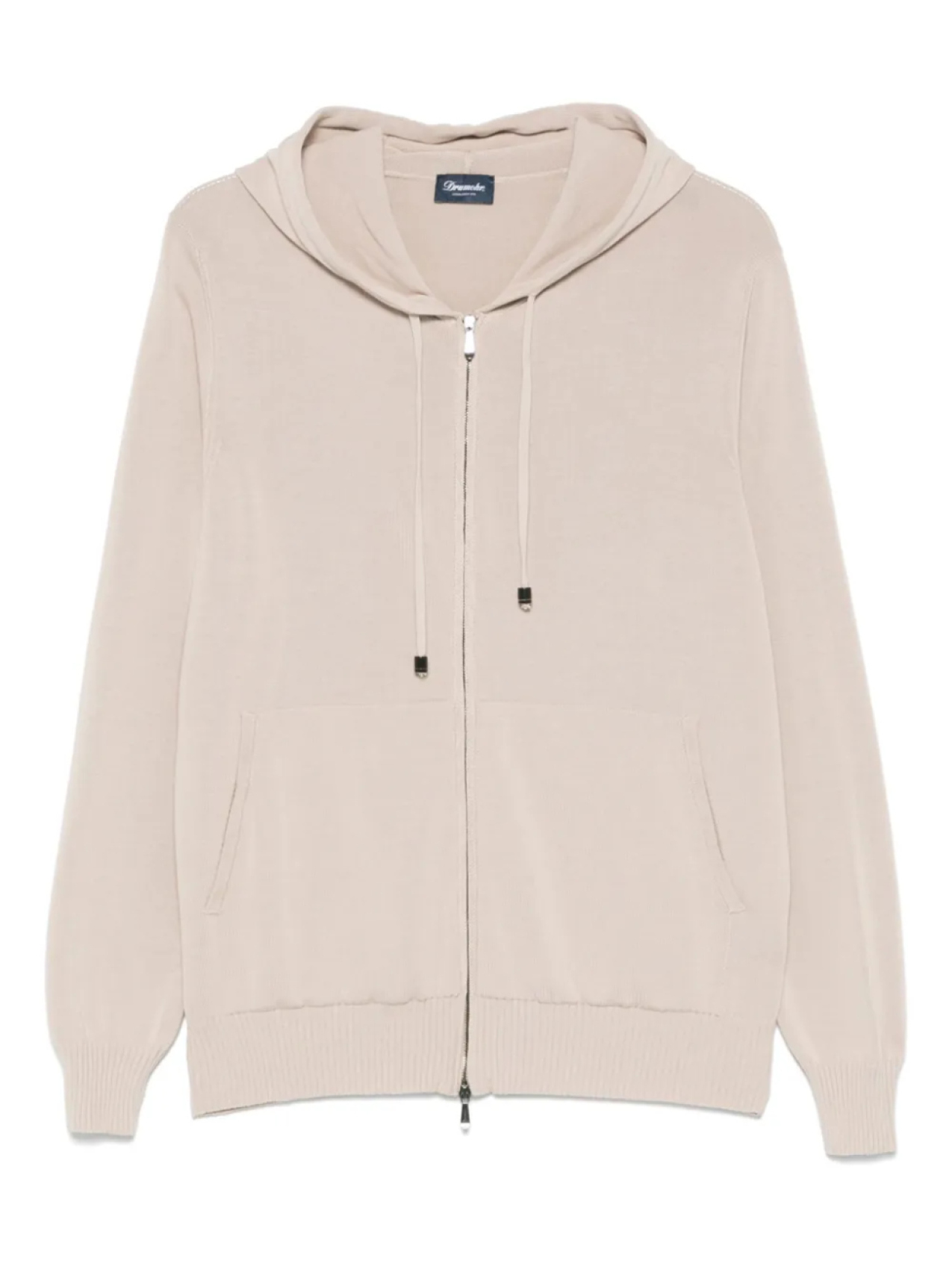 

Толстовка с капюшоном тонкой вязки Drumohr, нейтральный