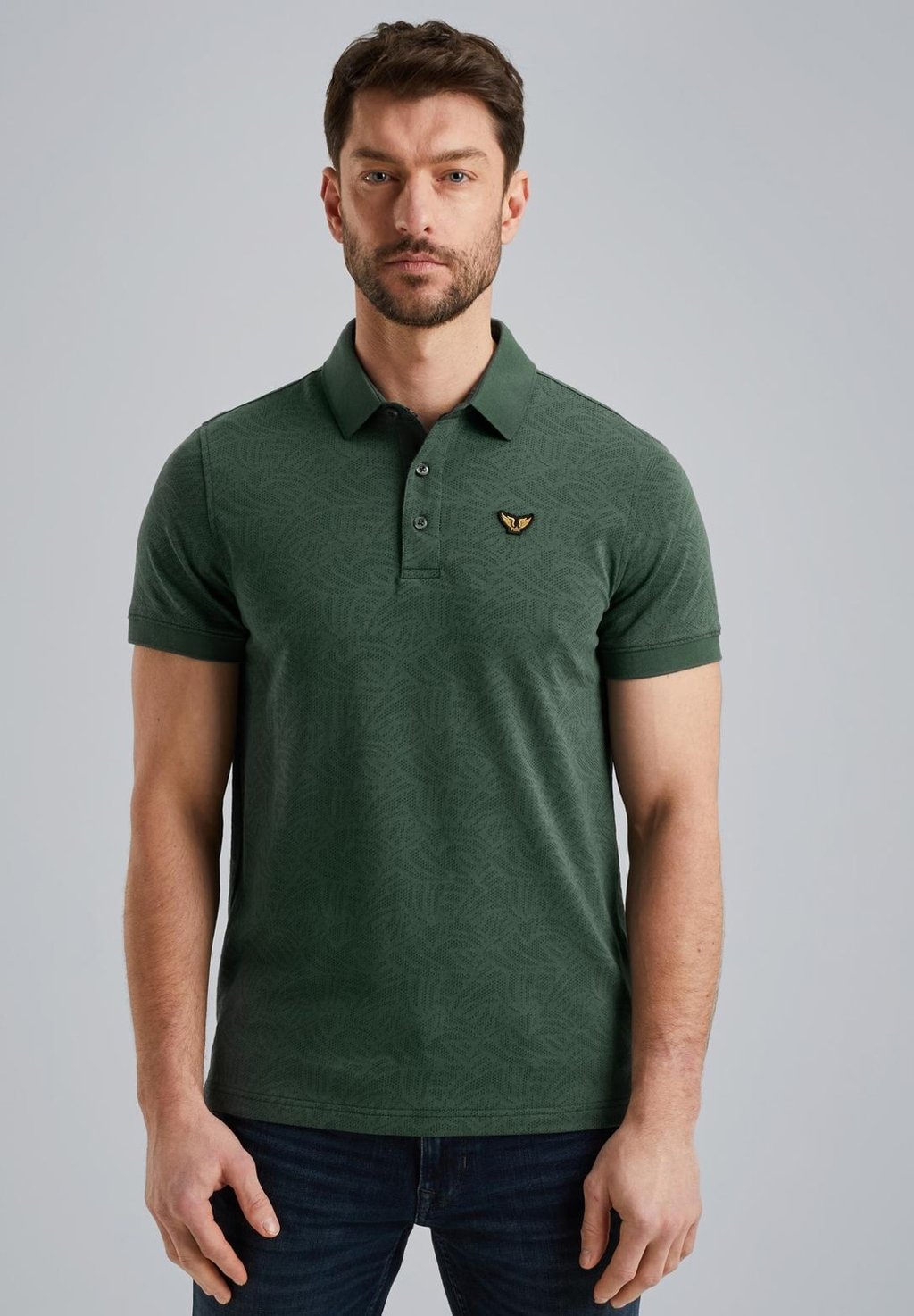 

Рубашка поло JACQUARD PATTERN PME Legend, темно-зеленый