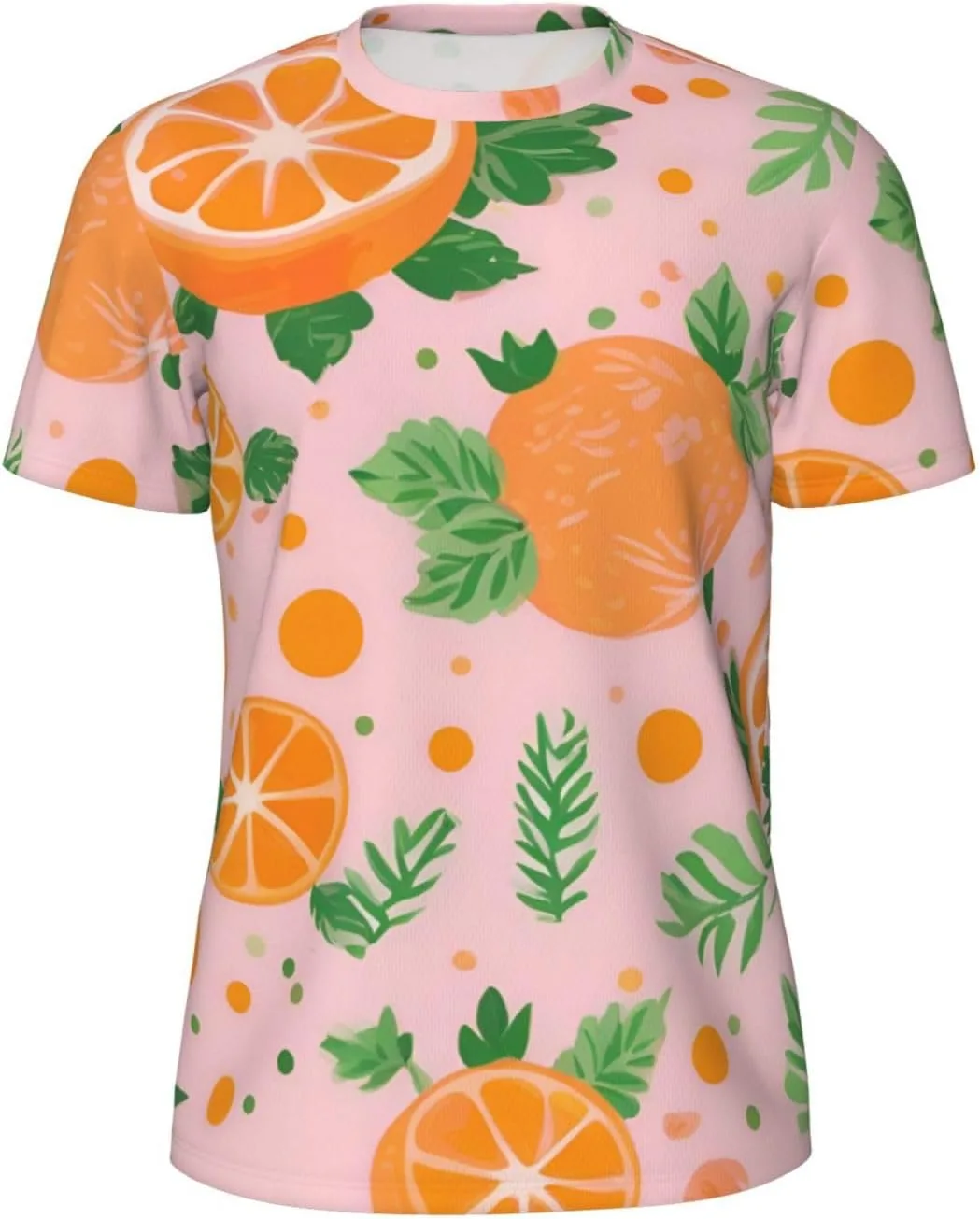 

Футболка мужская летняя с принтом апельсинов, легкая и дышащая SDFHU