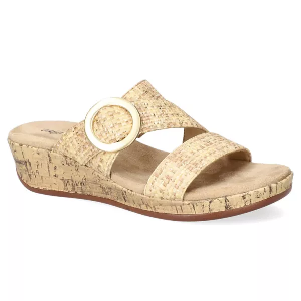 Женские босоножки Mina на танкетке Easy Street, цвет metallic woven ombre