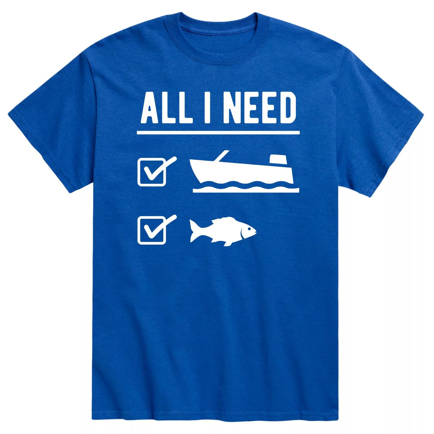 

Мужская футболка All I Need Is Boat Fish Licensed Character