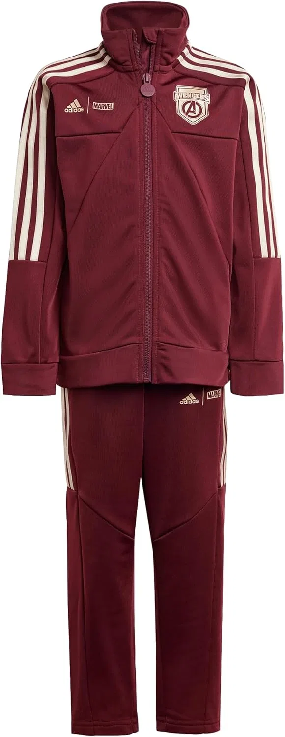 Детский спортивный костюм Marvel Avengers adidas, Shadow Red/Wonder Gold Metallic
