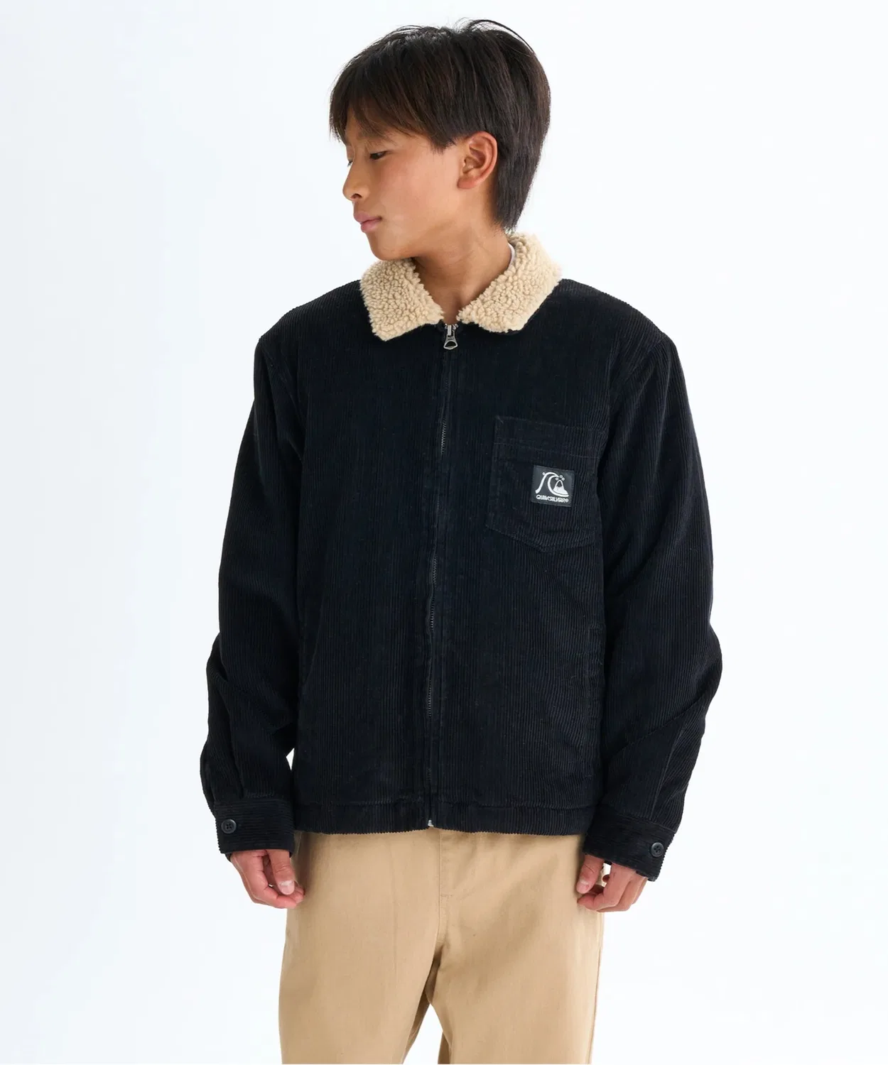 Куртка Quiksilver DNA Sherpa Harringto детская, чёрная