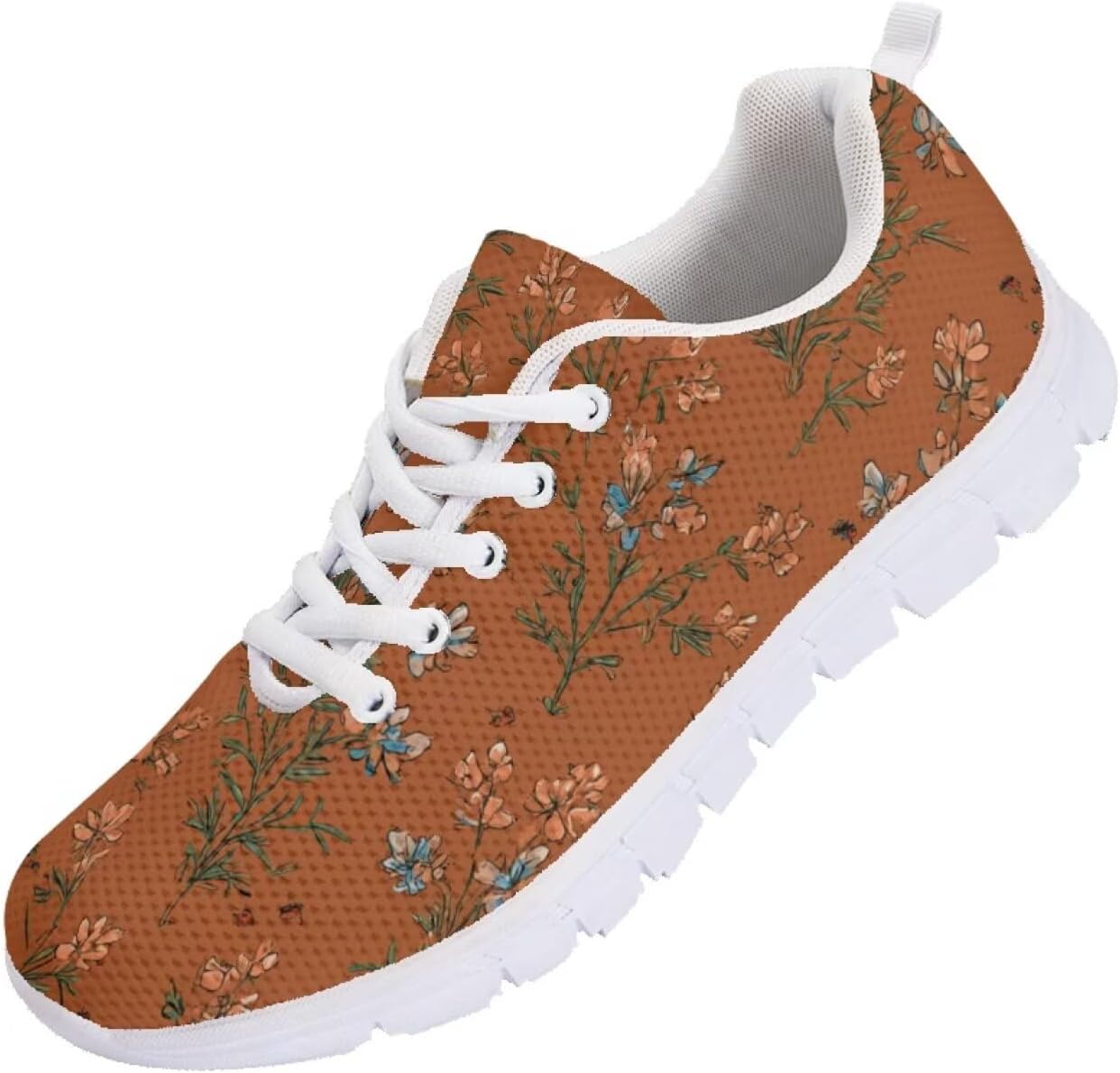 

Мужские кроссовки Funnydude Funny Print для бега, легкие, дышащие, с сеткой, удобные спортивные обувь, Texas Bluebonnet