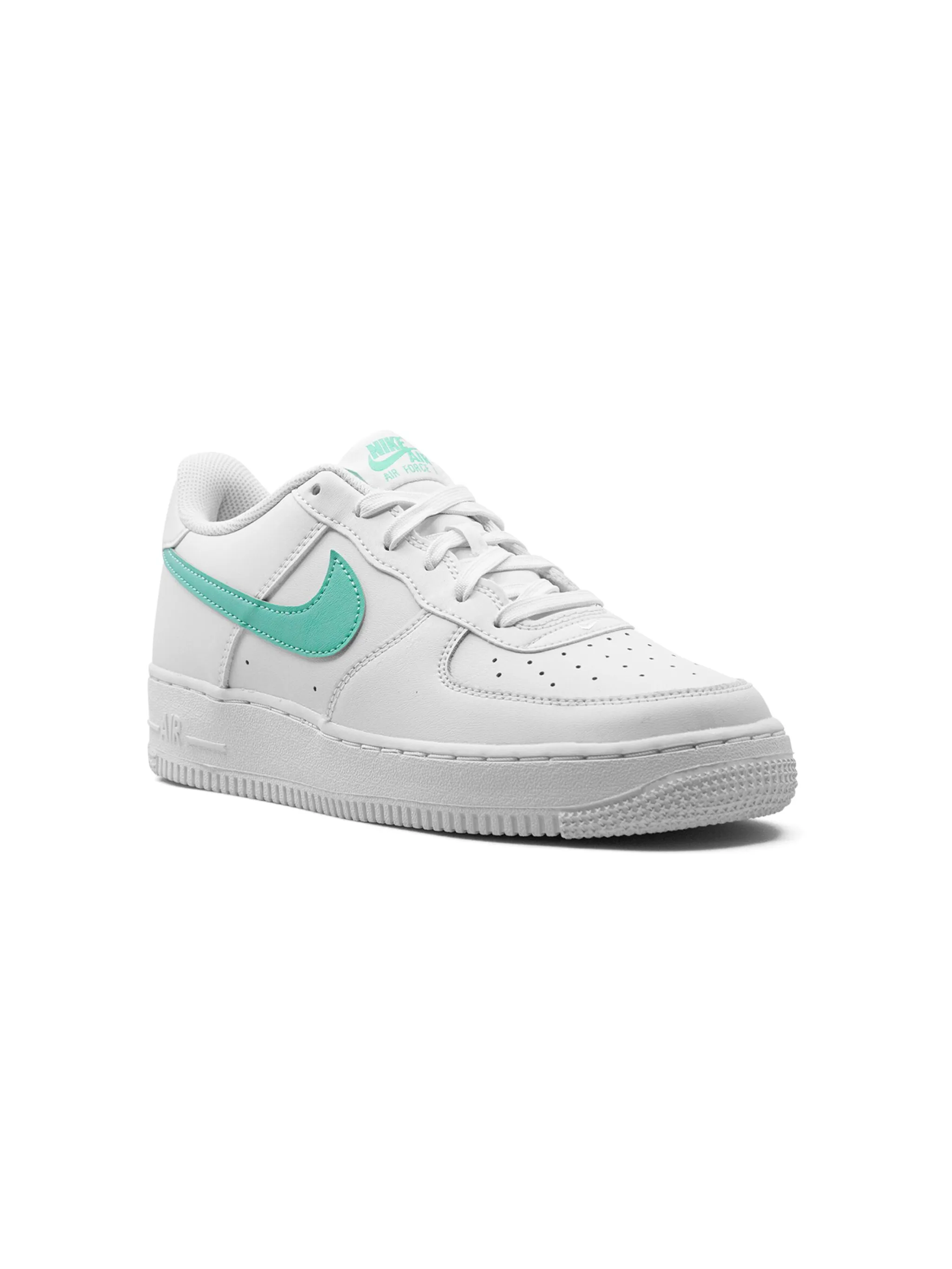 

Кроссовки Air Force 1 Low Summit White/Emerald Rise Nike Kids, белый