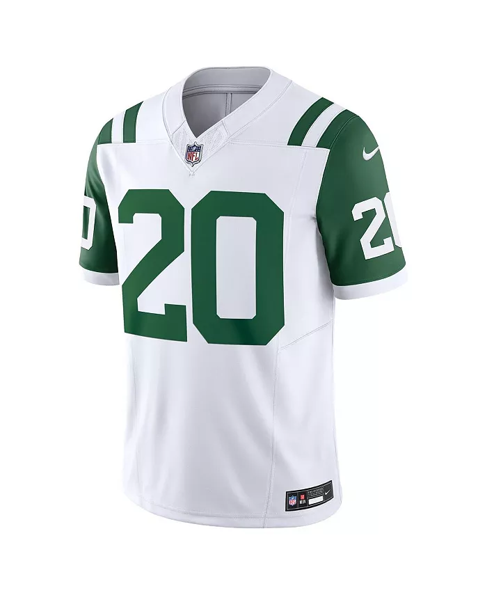 Мужская классическая альтернативная джерси Breece Hall New York Jets Vapor F.U.S.E. Limited Nike, белый — фото 2