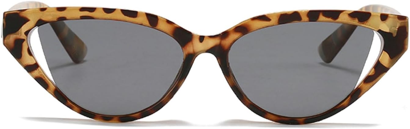 

Солнцезащитные очки «кошачий глаз» с эффектом геля, модные женские градиентные оттенки, защита от УФ-излучения UV400, мужские ретро-очки в стиле «чайный» 427 Melrose, Leopard Grey