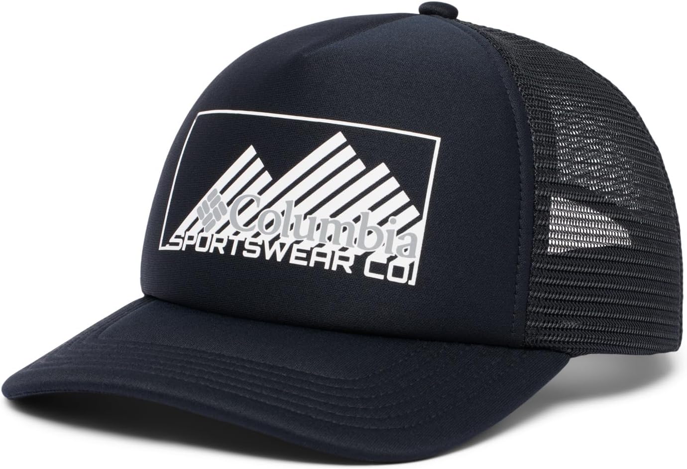 

Columbia Unisex-Adult Camp Break Foam Trucker, Black/Retro Mountain