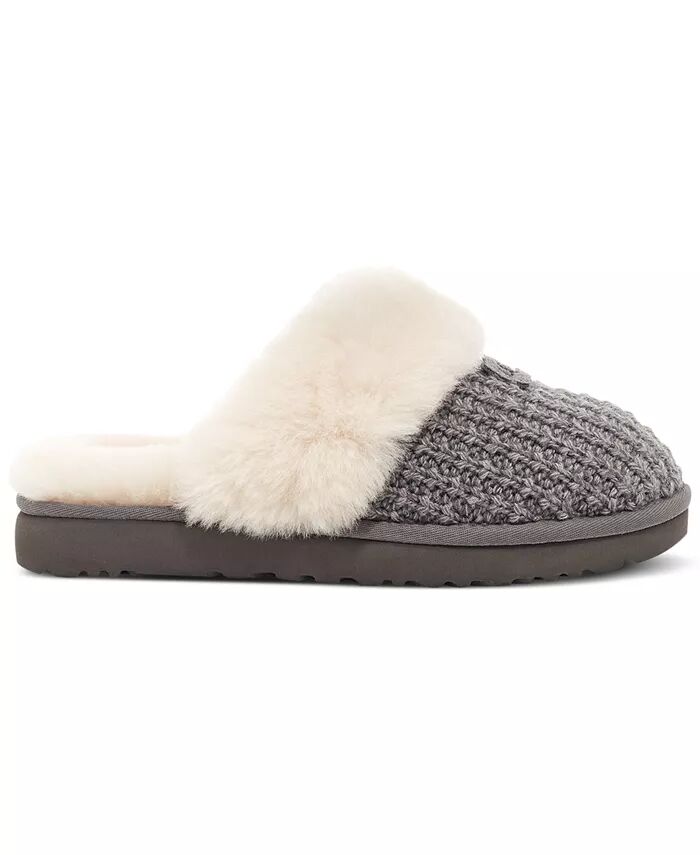 Уютные женские тапочки из искусственной овчины UGG®, коричневый/бежевый — фото 2