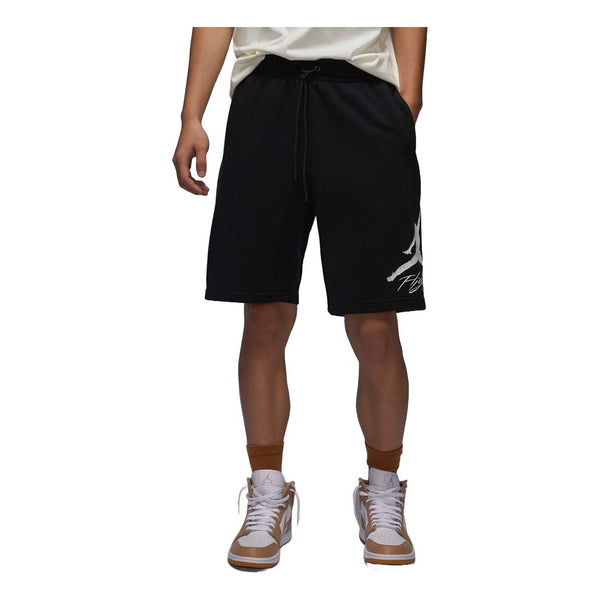 

Шорты essentials fleece shorts asia sizing 'black white' Air Jordan, черный