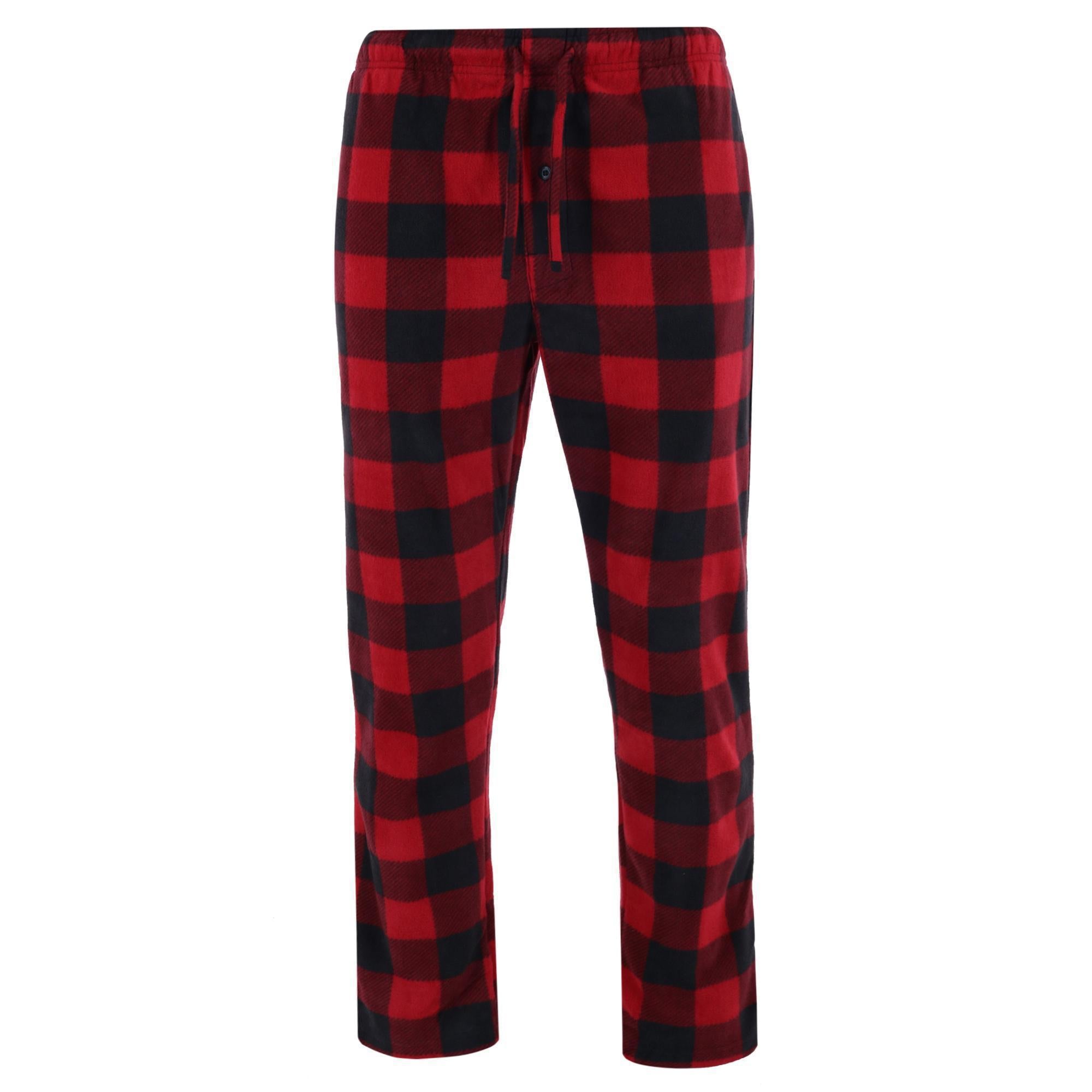 

Мужские флисовые пижамные штаны Hanes, цвет red buffalo plaid