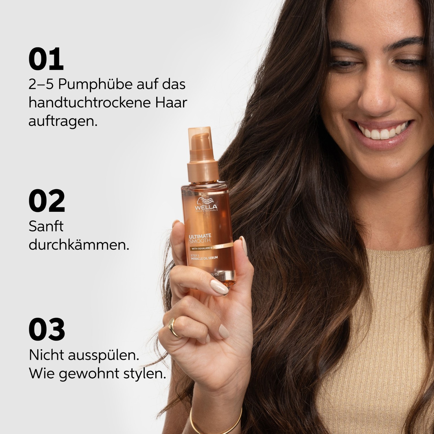 Масло для волос ultimate smooth step 3 | miracle oil serum Wella Professionals, объем 100 мл — фото 4