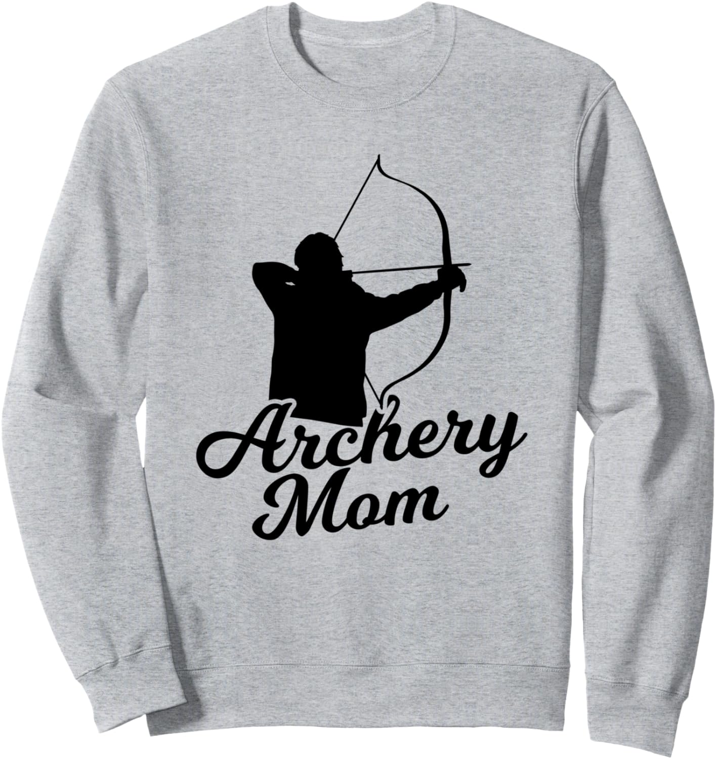

Толстовка «Мама-лучница: лук и стрелы» ко Дню матери Funny Toxophilite Graphic Shirt For Mother'S Day, серый