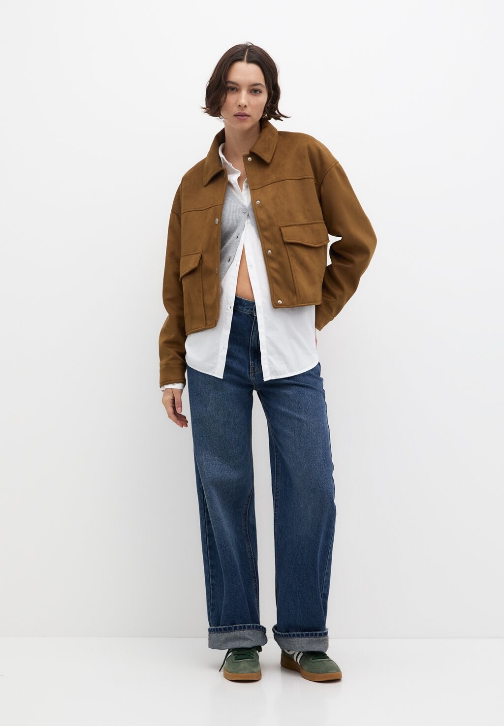

Легкая куртка PULL&BEAR, коричневый