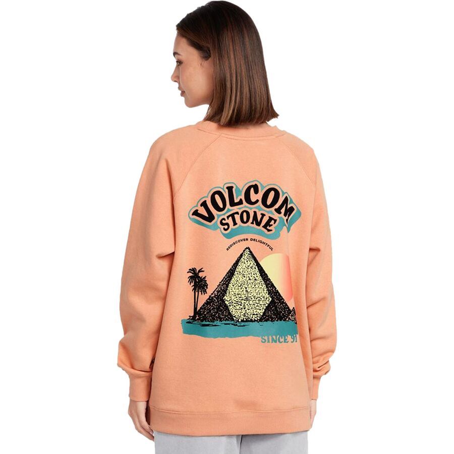 

Футболка Stone Magic Boyfriend Crew - 2023 - женская Volcom Volcom, Clay