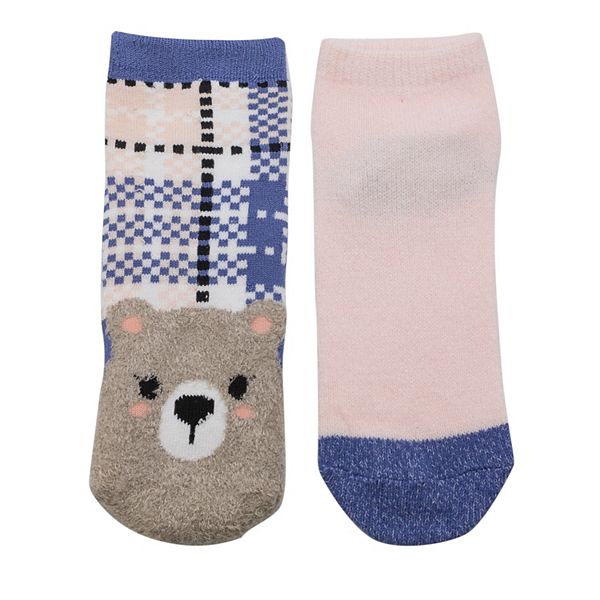 Детские тапочки-носки с подкладкой из плюша, 2 шт Cuddl Duds, Bear — фото 2