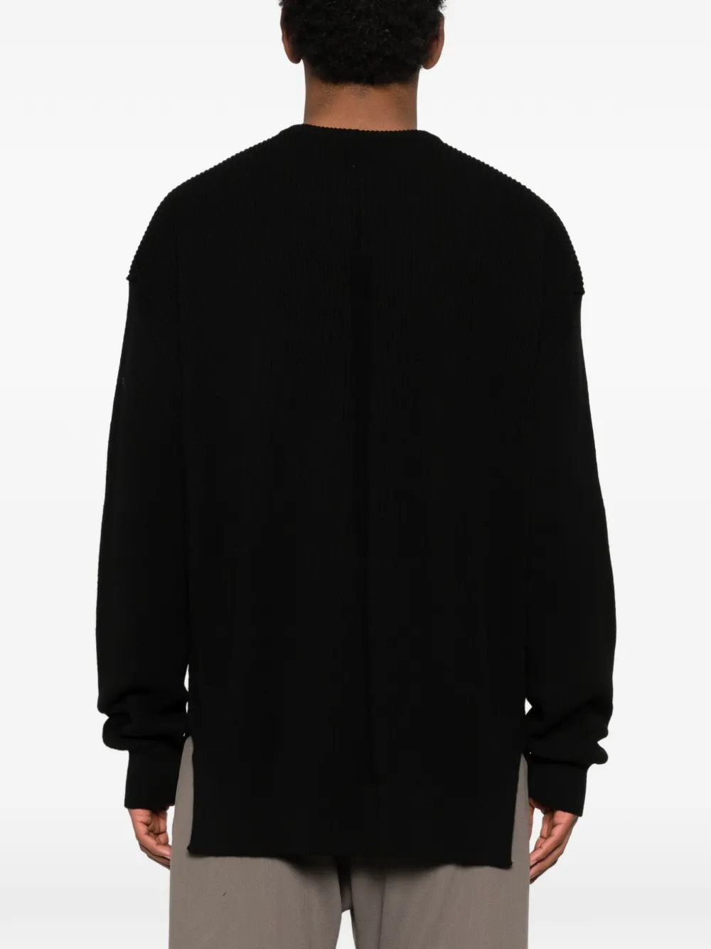 Джемпер Jumbo LS с круглым вырезом Rick Owens, черный — фото 4