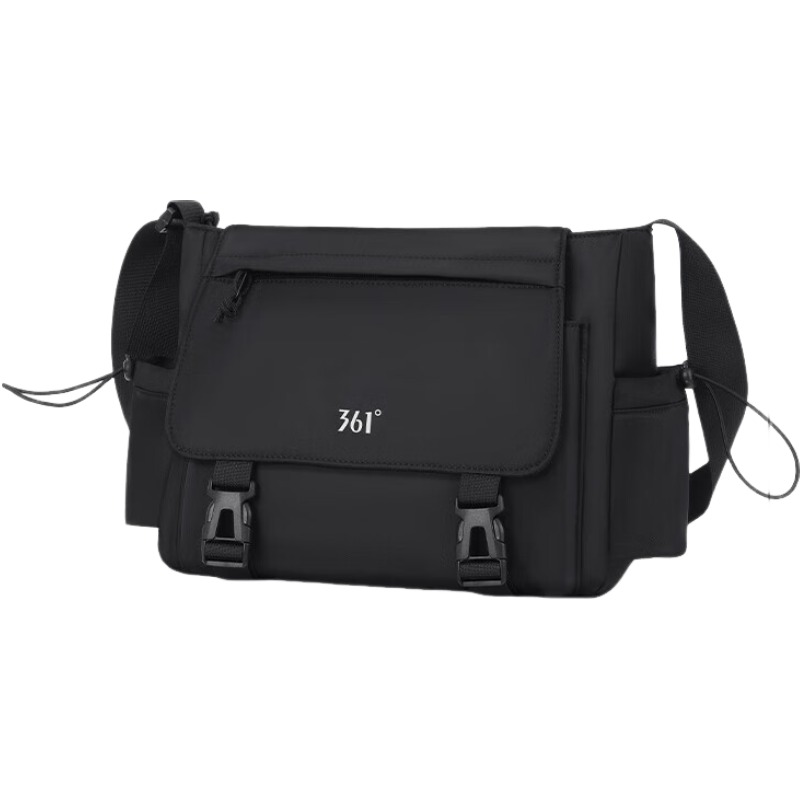 

361° Сумка-мессенджер Fabric, черная, унисекс