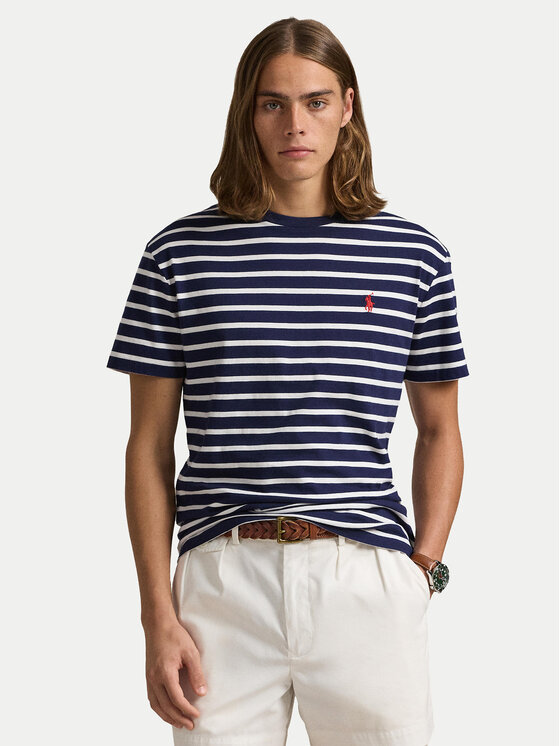 

Облегающая футболка 710938134007 Polo Ralph Lauren, синий
