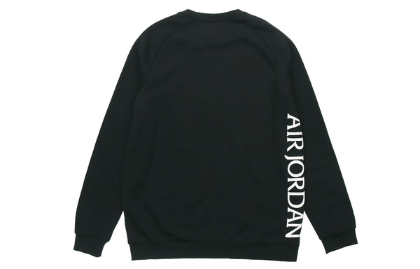 Толстовка men's jordan air flying man printing knit round neck pullover black Nike, черный — фото 2