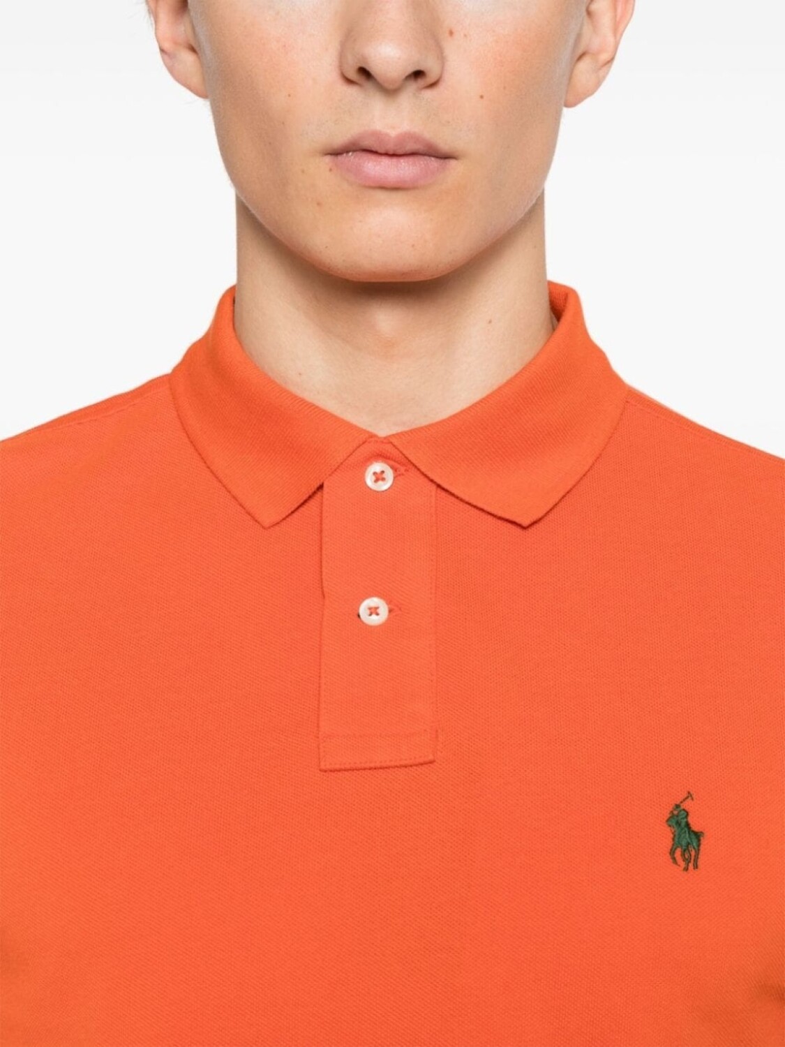 Легендарная рубашка поло Polo Ralph Lauren, оранжевый — фото 4
