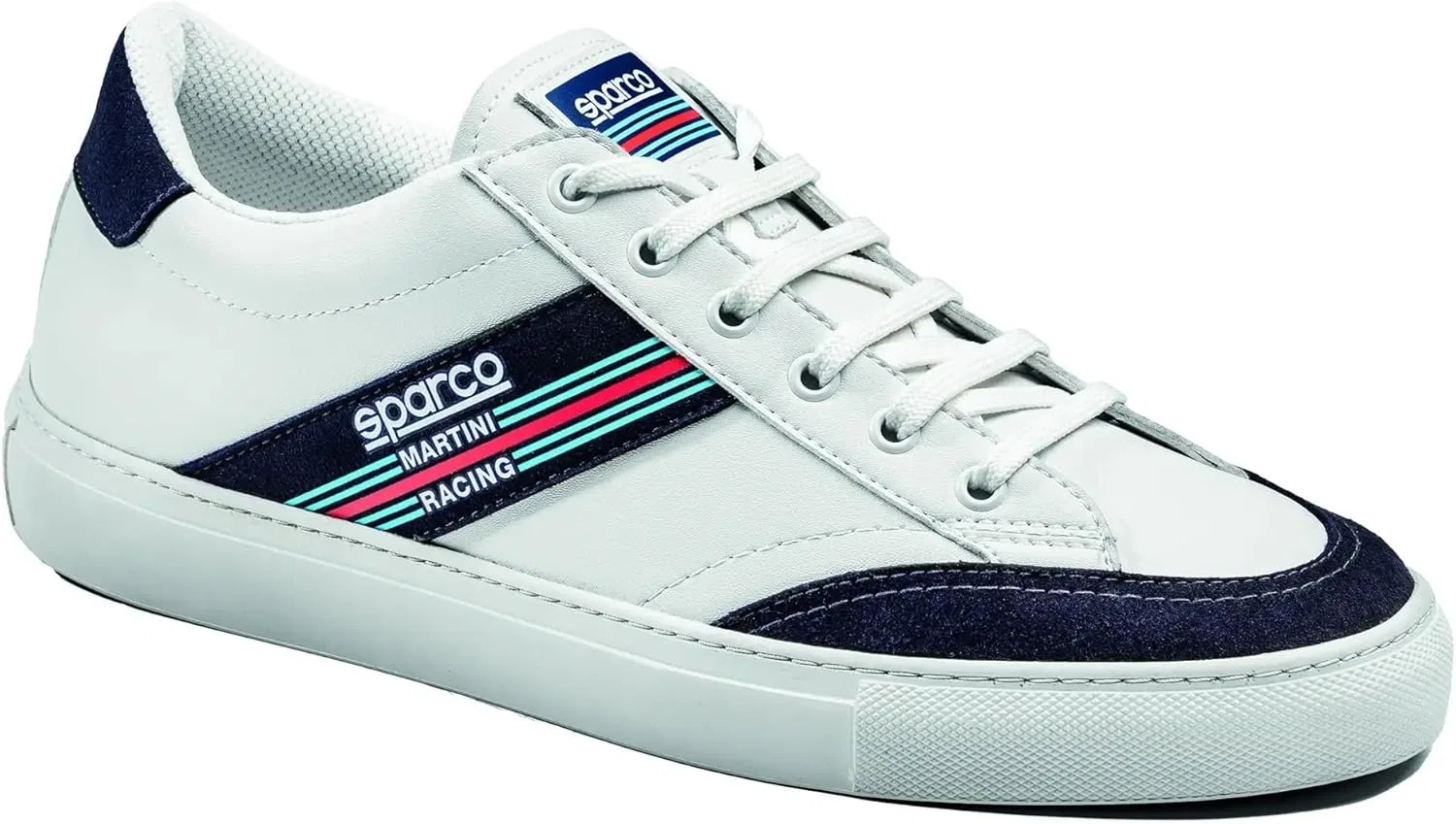 Sparco - Кроссовки унисекс S-Time Martini Racing - Freizeit-Motorsportschuhe aus Kunstleder - Sonderedition - Komfort - Gummisohle