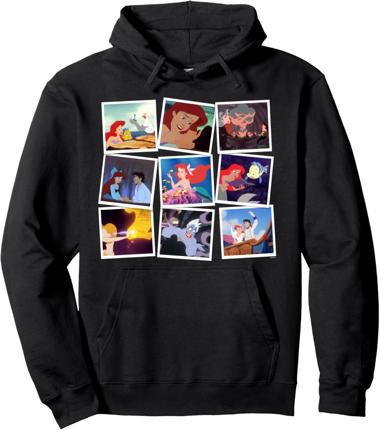 

Толстовка с изображением принцессы Ариэль из мультфильма «Русалочка» от Disney, черный