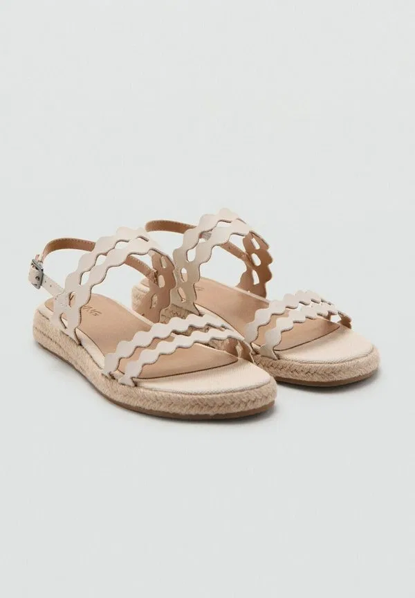 Детские сандалии кремового цвета Mango Kids, Off-White — фото 2