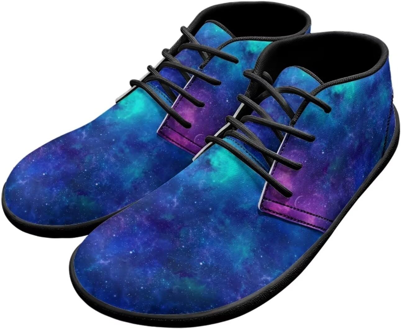 

Мужские кожаные кроссовки Forchrinse с принтом американского флага, модные полуботинки средней посадки для ходьбы, туфли для мужчин и мальчиков, ботинки Чакка, водонепроницаемые, синий/фиолетовый