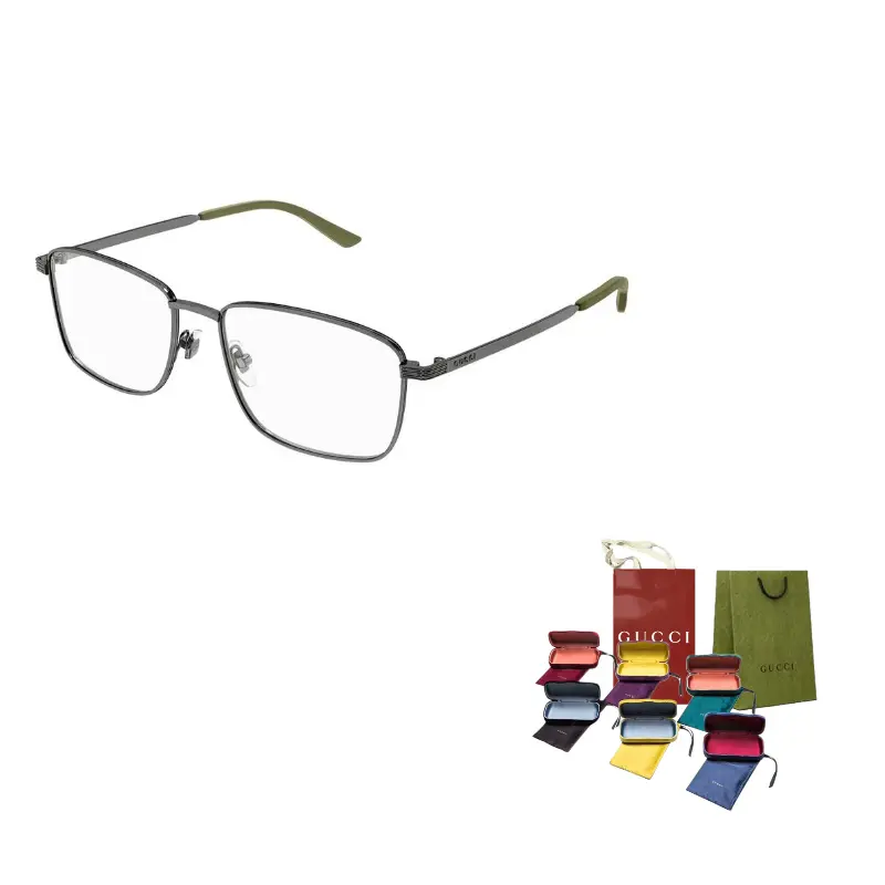 

Очки с прямоугольной оправой GUCCI, 003 (серый frame with transparent lens)