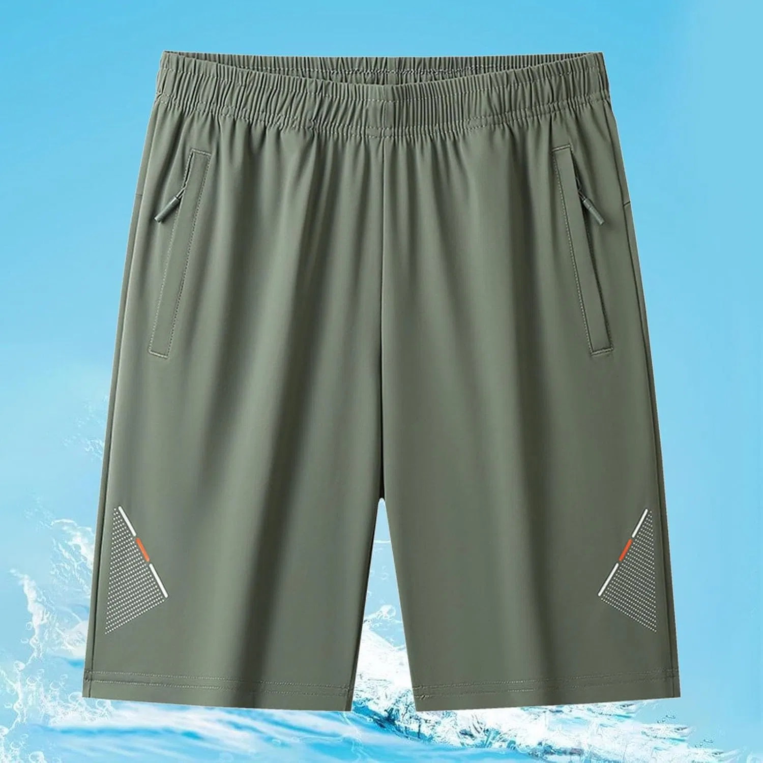 Активные шорты Ice Silk, быстросохнущие, дышащие, для женщин, C07 Army Green — фото 2