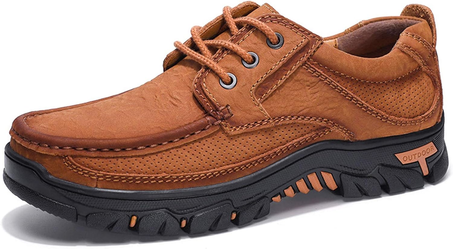 

Мужские походные кроссовки GOSPT из кожи для кемпинга и походов, светло-коричневый