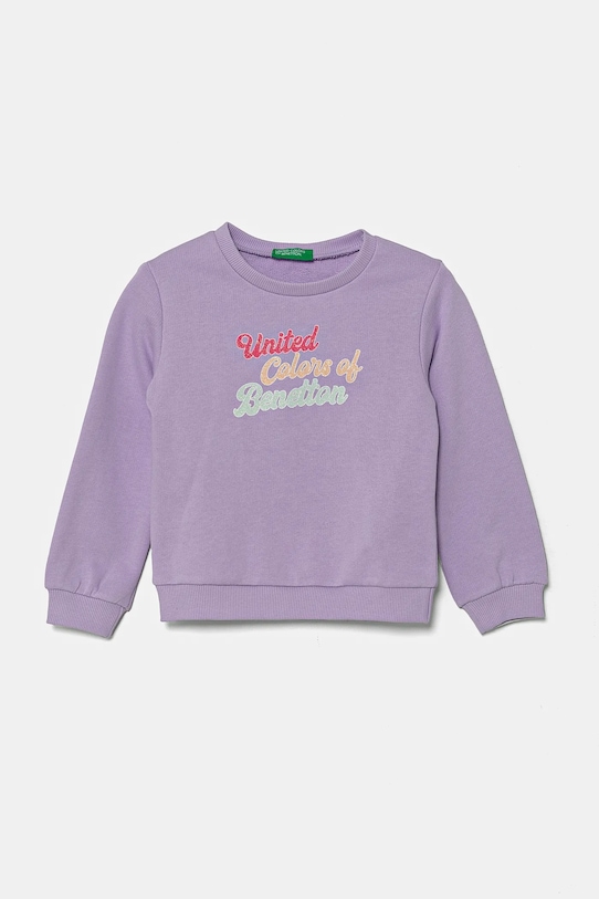 

Детская хлопковая толстовка United Colors Of Benetton, фиолетовый