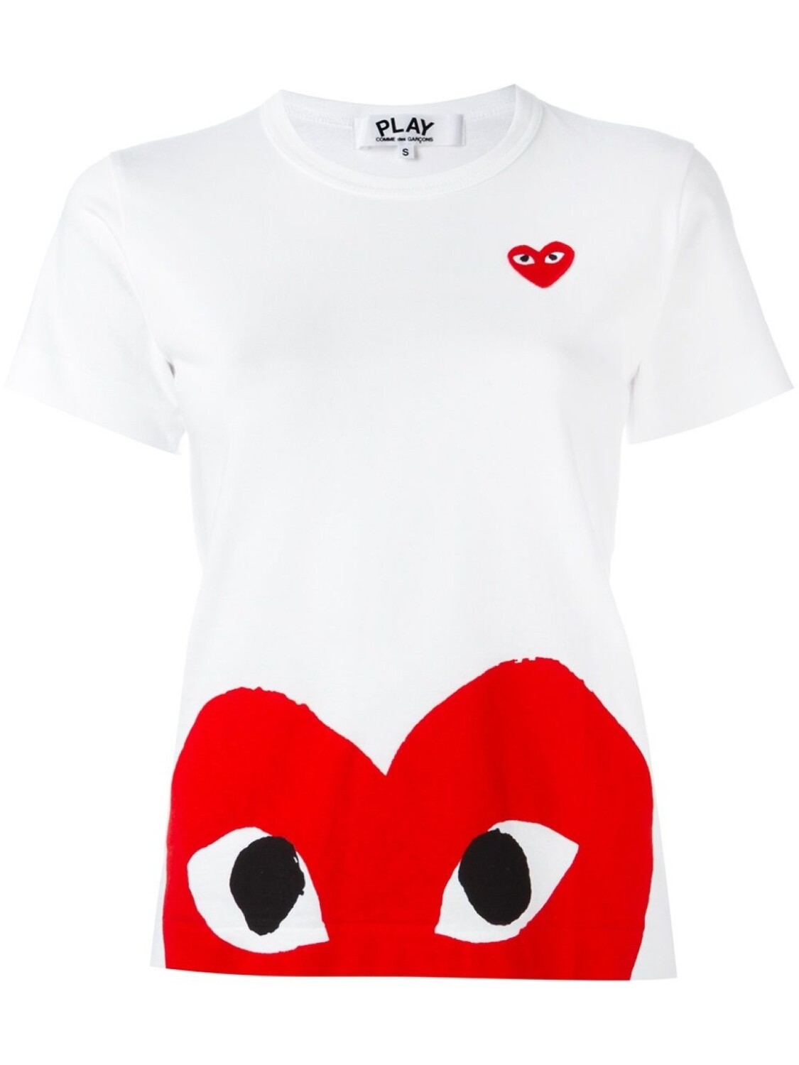 

Comme Des Garçons Play футболка с принтом, белый