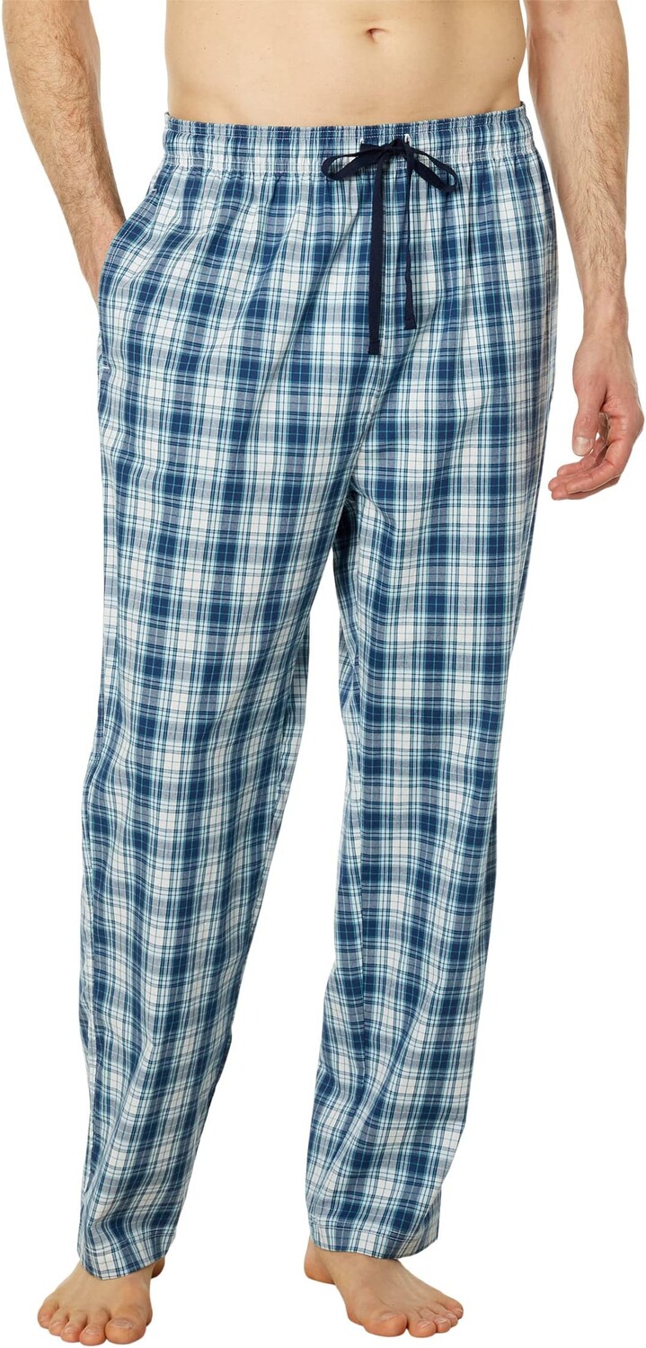 

Пижамные брюки Nautica Plaid Poplin Sleep Pants, цвет Sail White