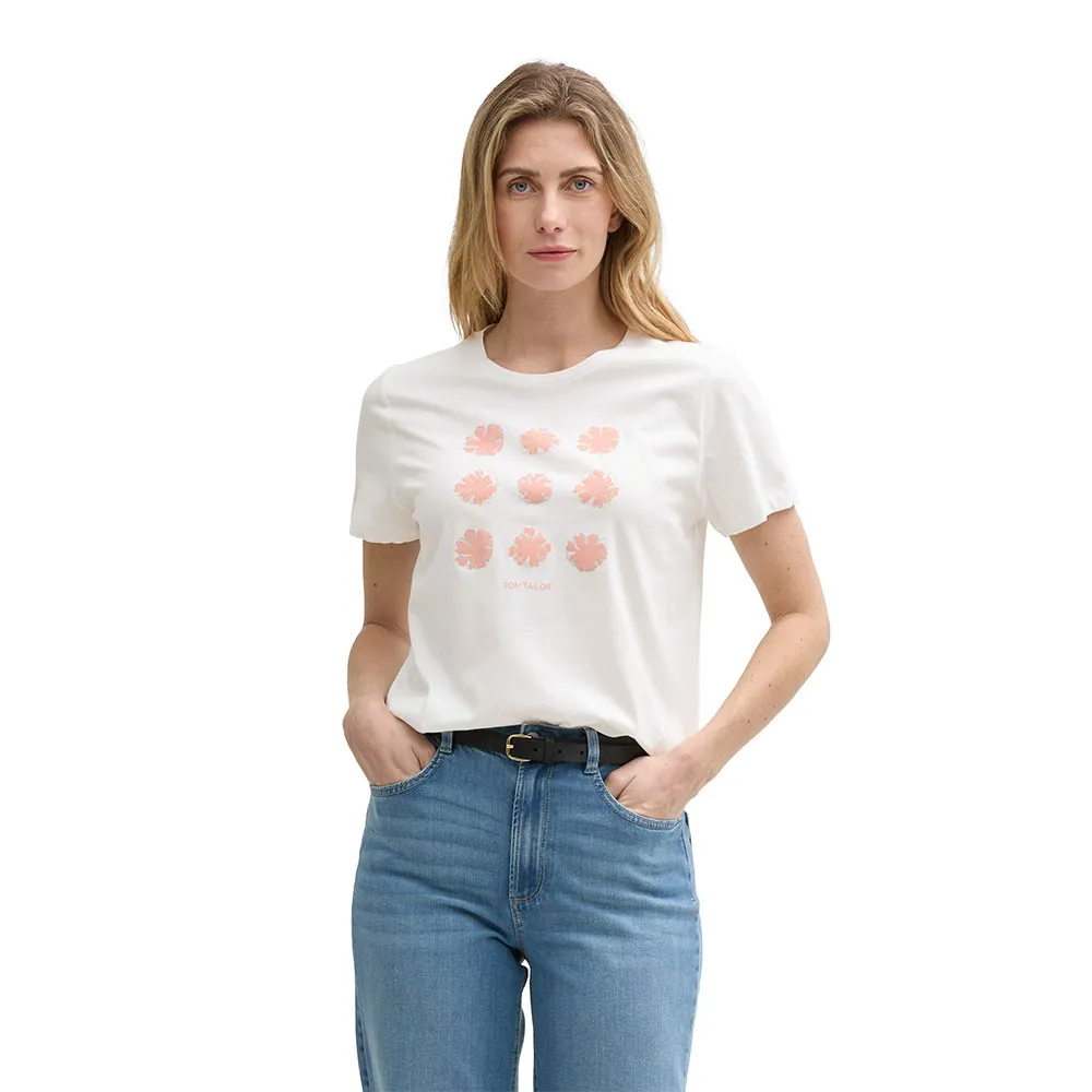 

Футболка с коротким рукавом Tom Tailor Basic Crew Neck, белый