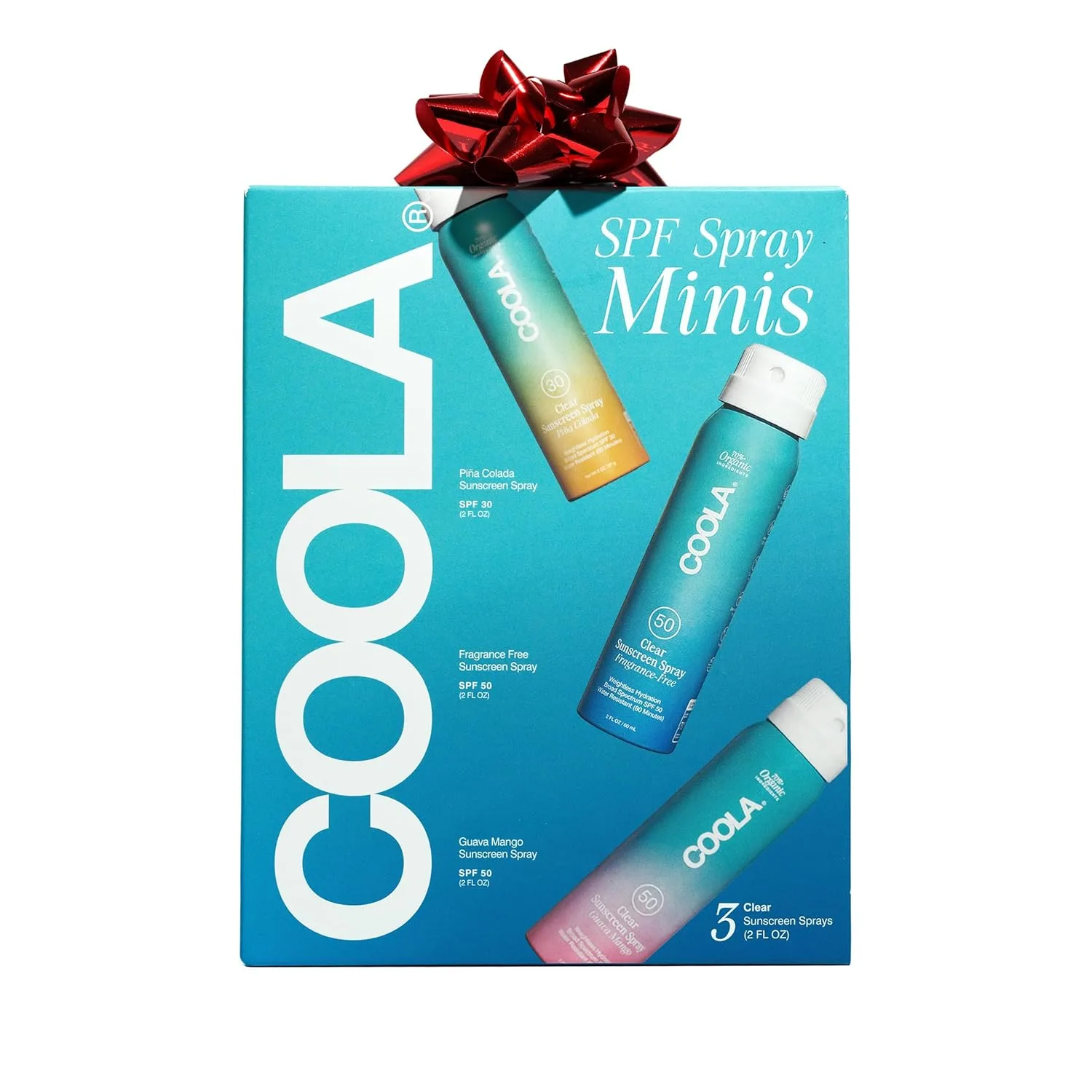 COOLA Organic Sunscreen SPF 50 и 30 спрей для защиты от солнца, дерматологически протестированный уход, веганский и без глютена, дорожный размер, 59 мл, набор 3 шт — фото 2