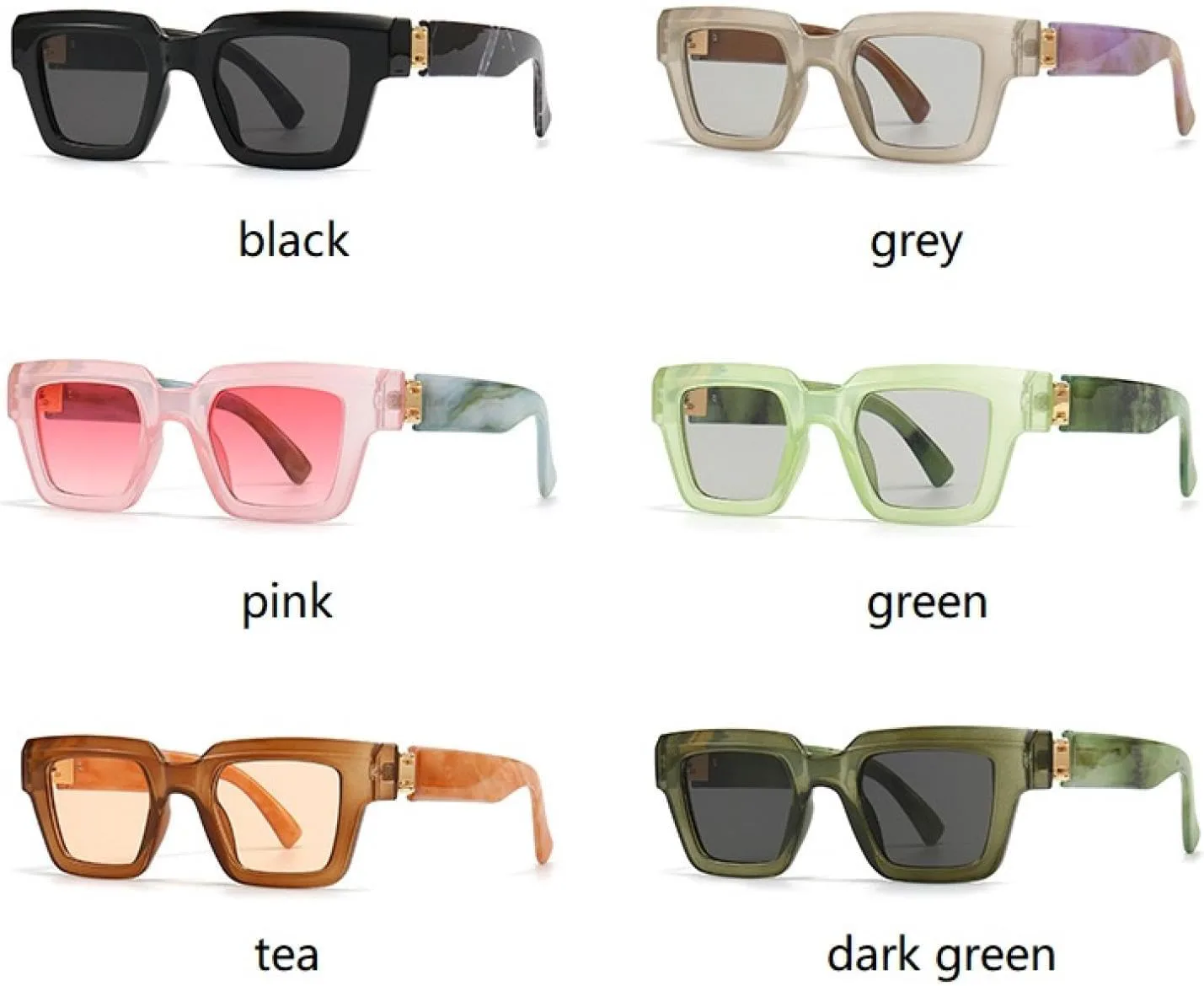 

Солнцезащитные очки с защитой от УФ-излучения UV400 | Цветная легкая оправа | Для женщин и мужчин | Для занятий спортом на открытом воздухе и вождения DSVIGF, Tea