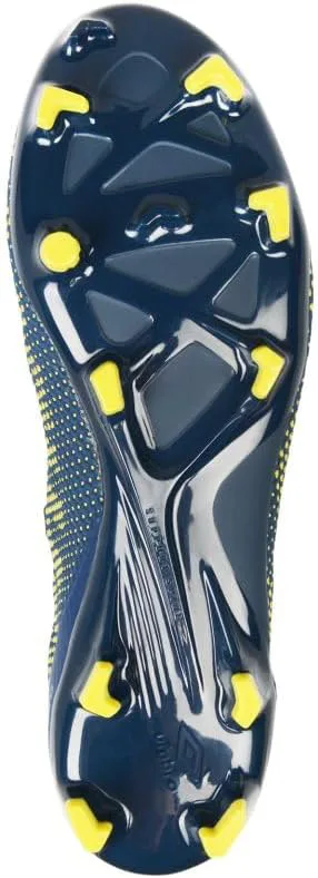 Мужские бутсы Umbro Velocita Matrix Premier FG, темно-синий/желтый — фото 3