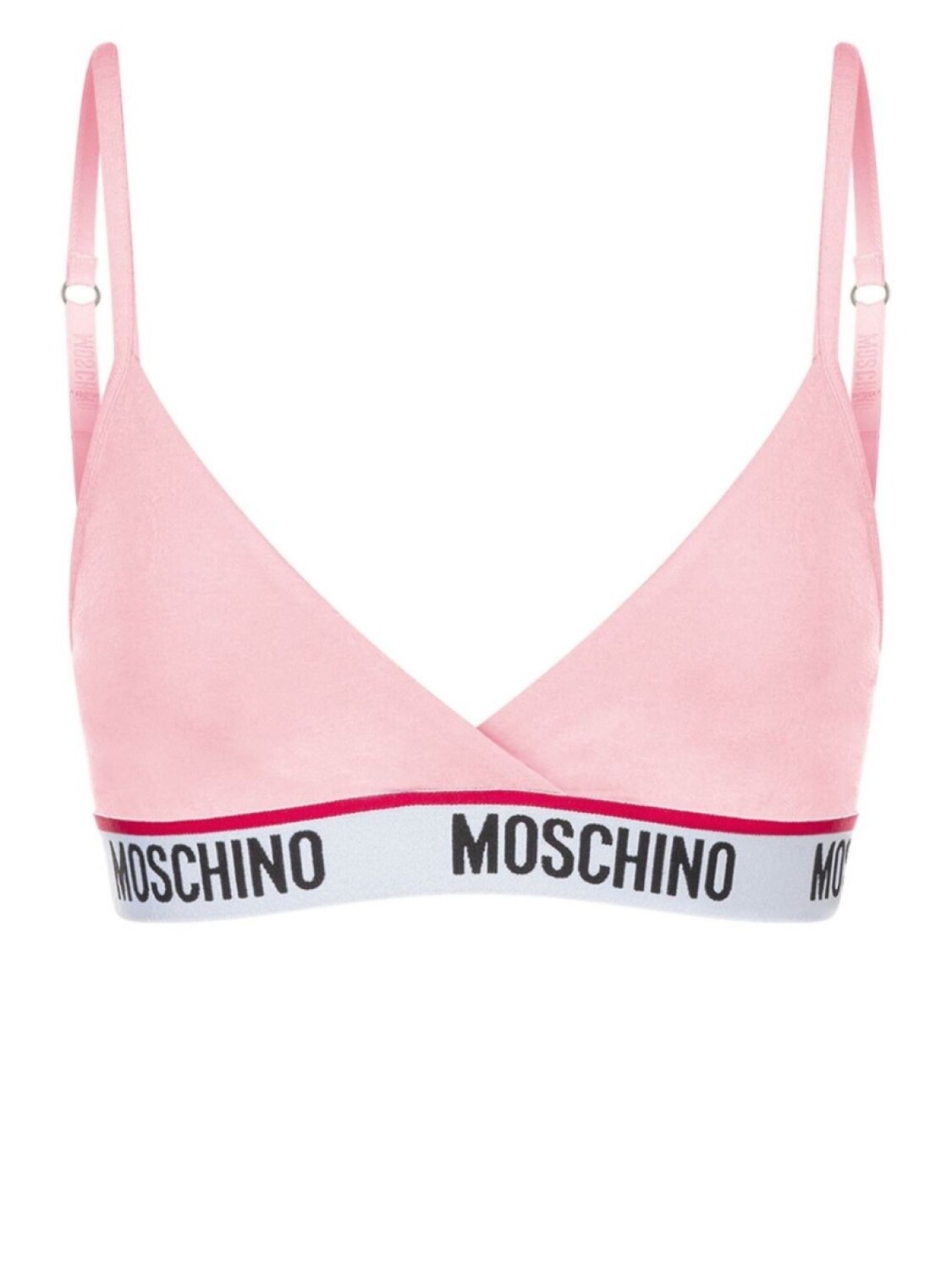 

Бюстгальтер с логотипом и поясом Moschino, розовый