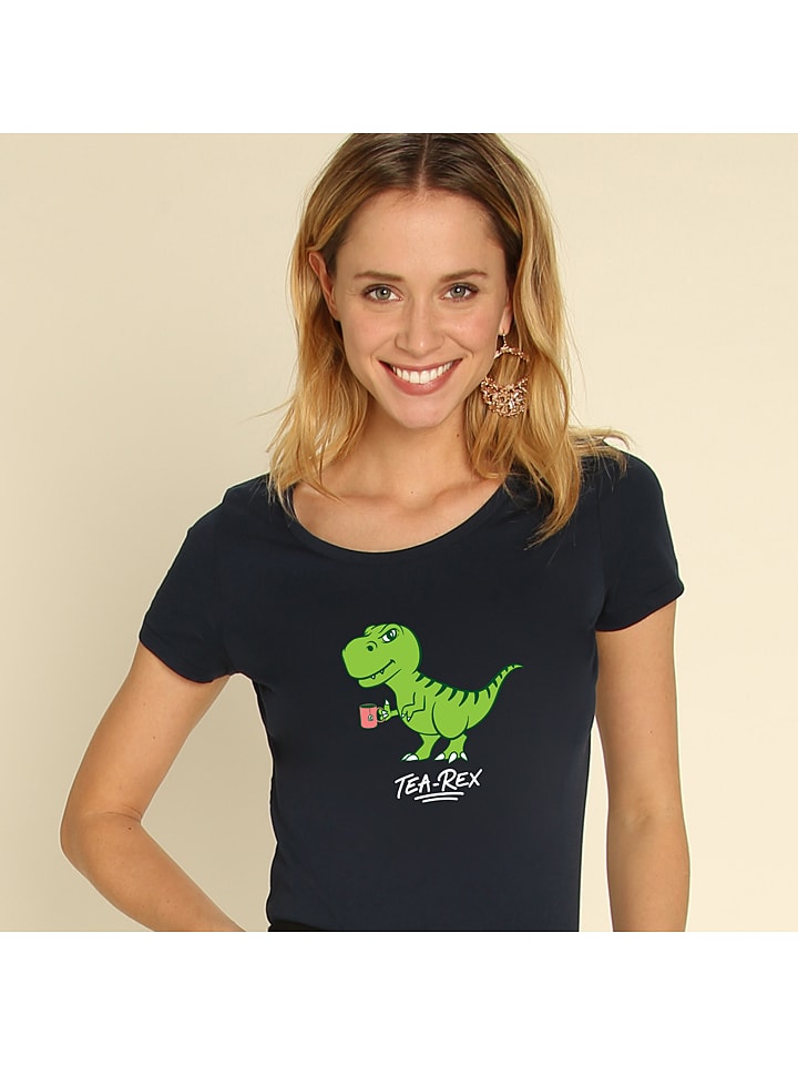 

Футболка Tea rex WOOOP, темно-синий