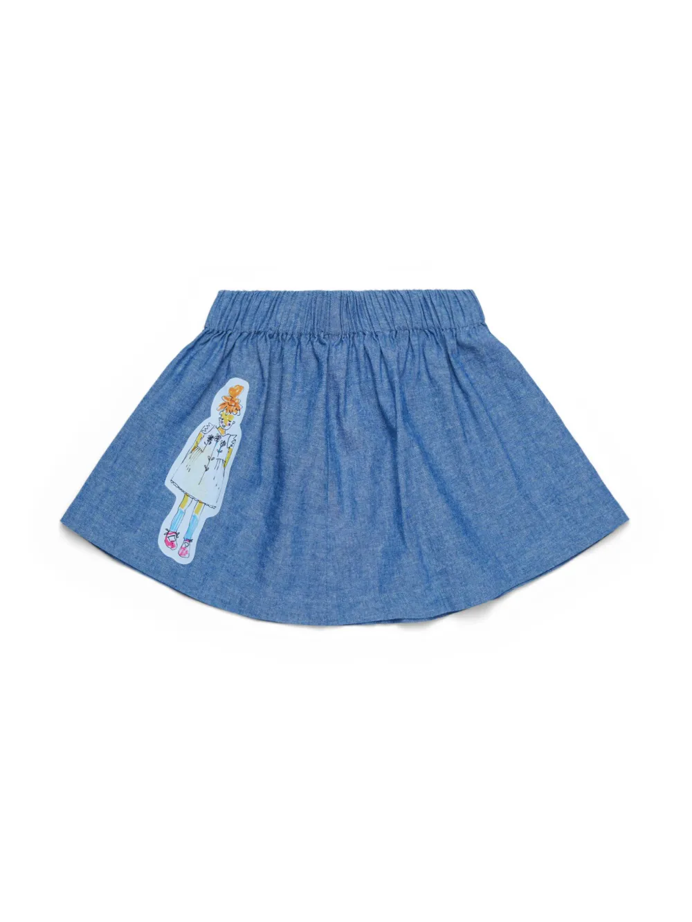 

Джинсовая юбка с логотипом Marni Kids, синий