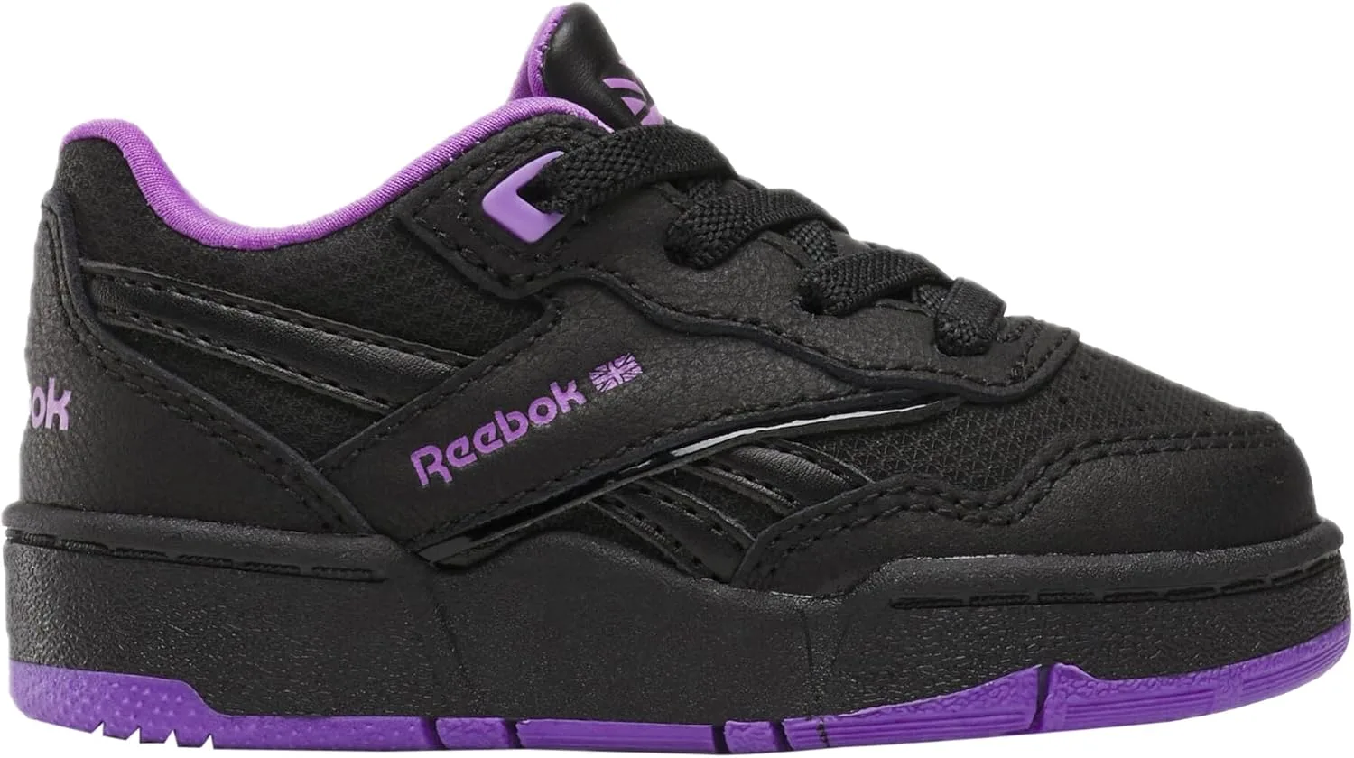 Кроссовки Reebok Unisex BB 4000 II, белый/черный/фиолетовый