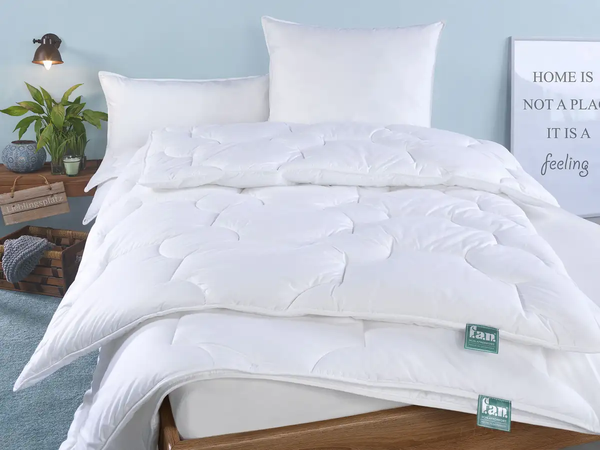 

Вентилятор. Комфортная для сна подушка из синтетического волокна "Техас" F.a.n. Schlafkomfort 80х80 см, белый