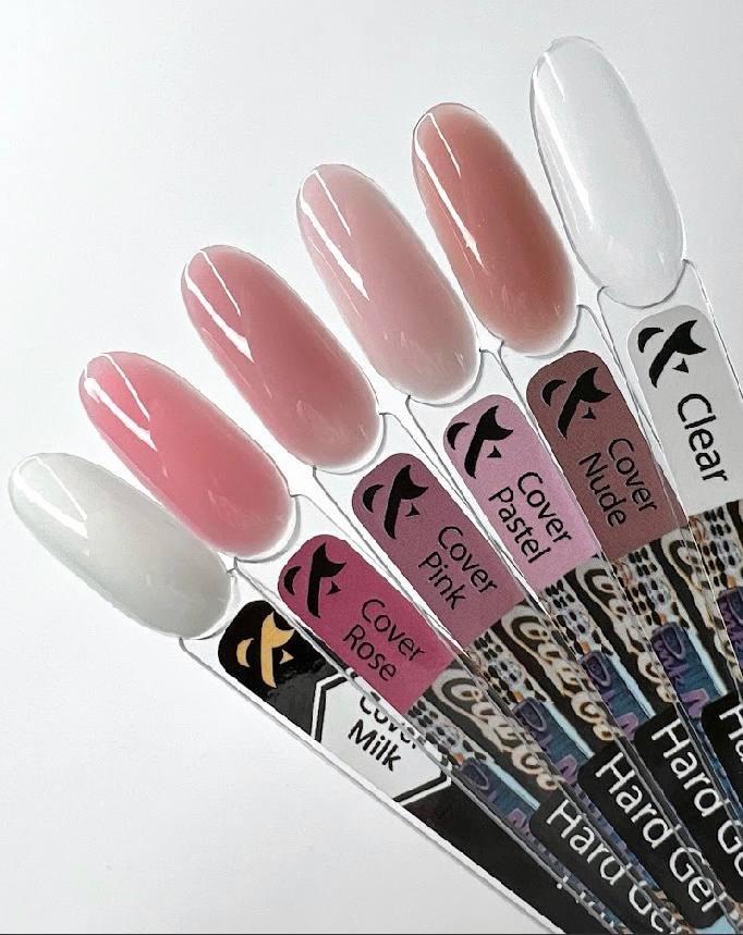 FOX Hard gel Cover Milky с консистенцией базы для ногтей, 30 мл TM F.O.X — фото 3